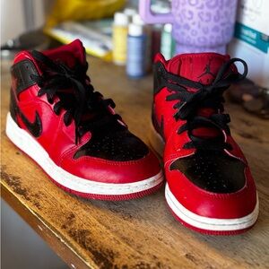 Jordan Red and Black Sneakers Iconic Design